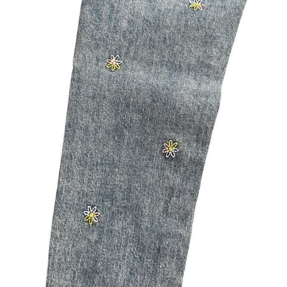 Gap Flower Embroidered Girlfriend Jeans 7 - Picture 4 of 5